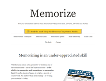 Tablet Screenshot of memorizingtips.com